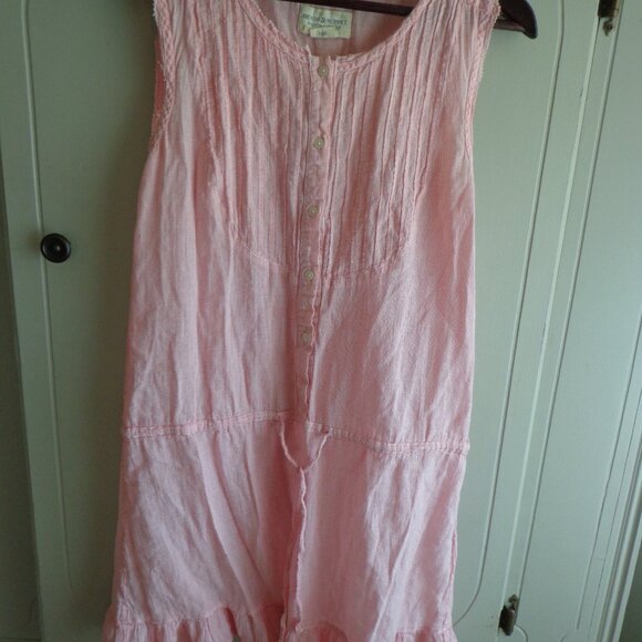 DENIM & SUPPLY RALPH LAUREN Sleeveless Sundress S/P Pink/White Miniature Gingham - Picture 1 of 13
